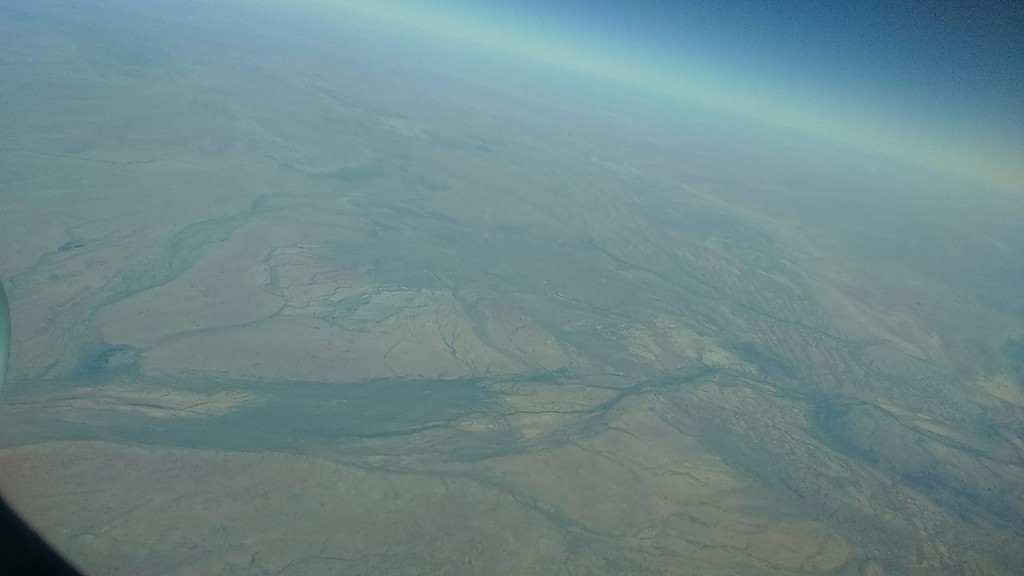 Flight over the red center